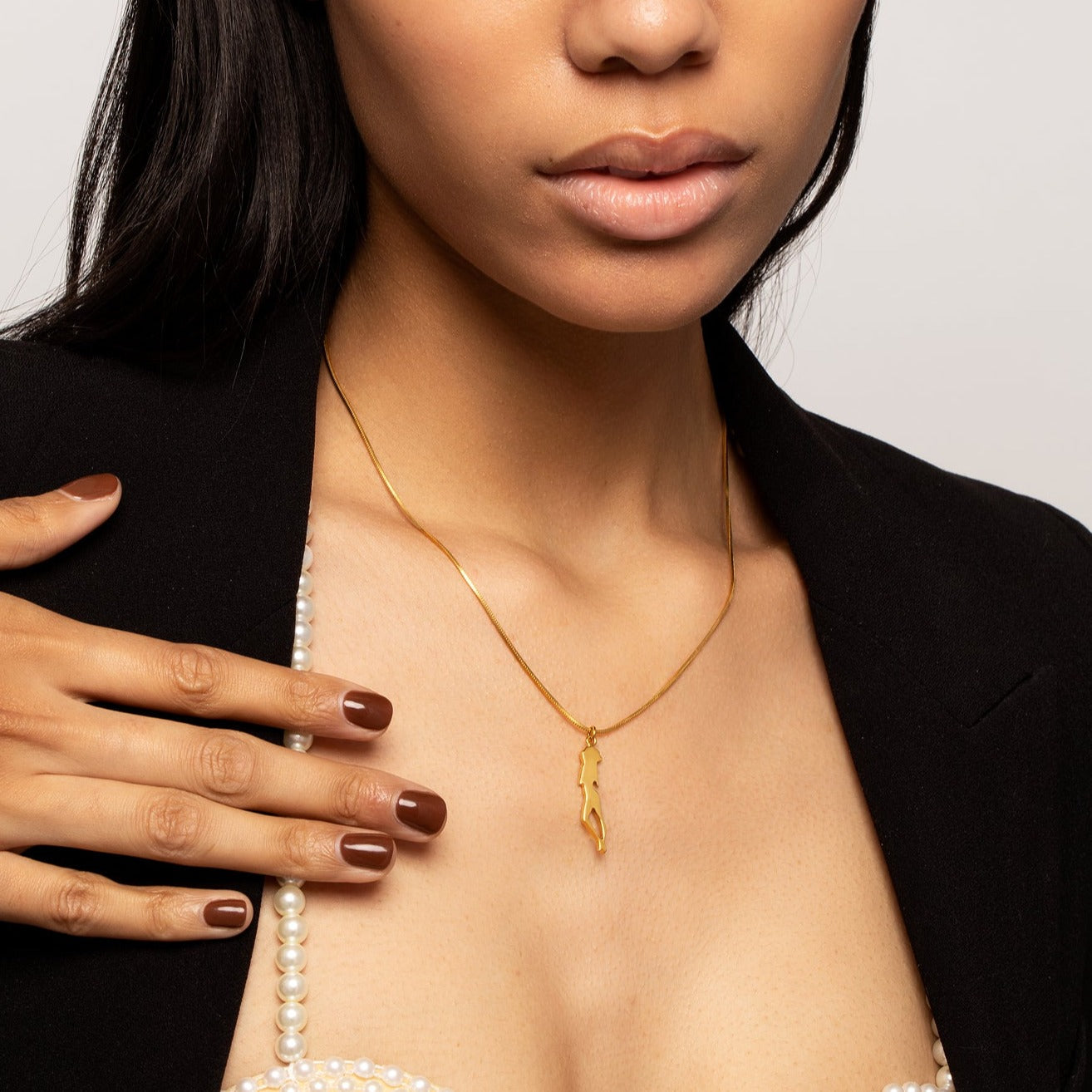 Sophisticated & Sleek Statement –Charm Necklace