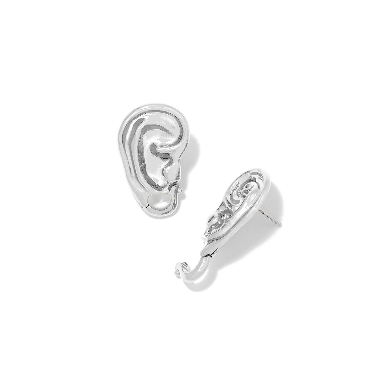 Classic Design with Modern Flair – Silver Clasp Earring