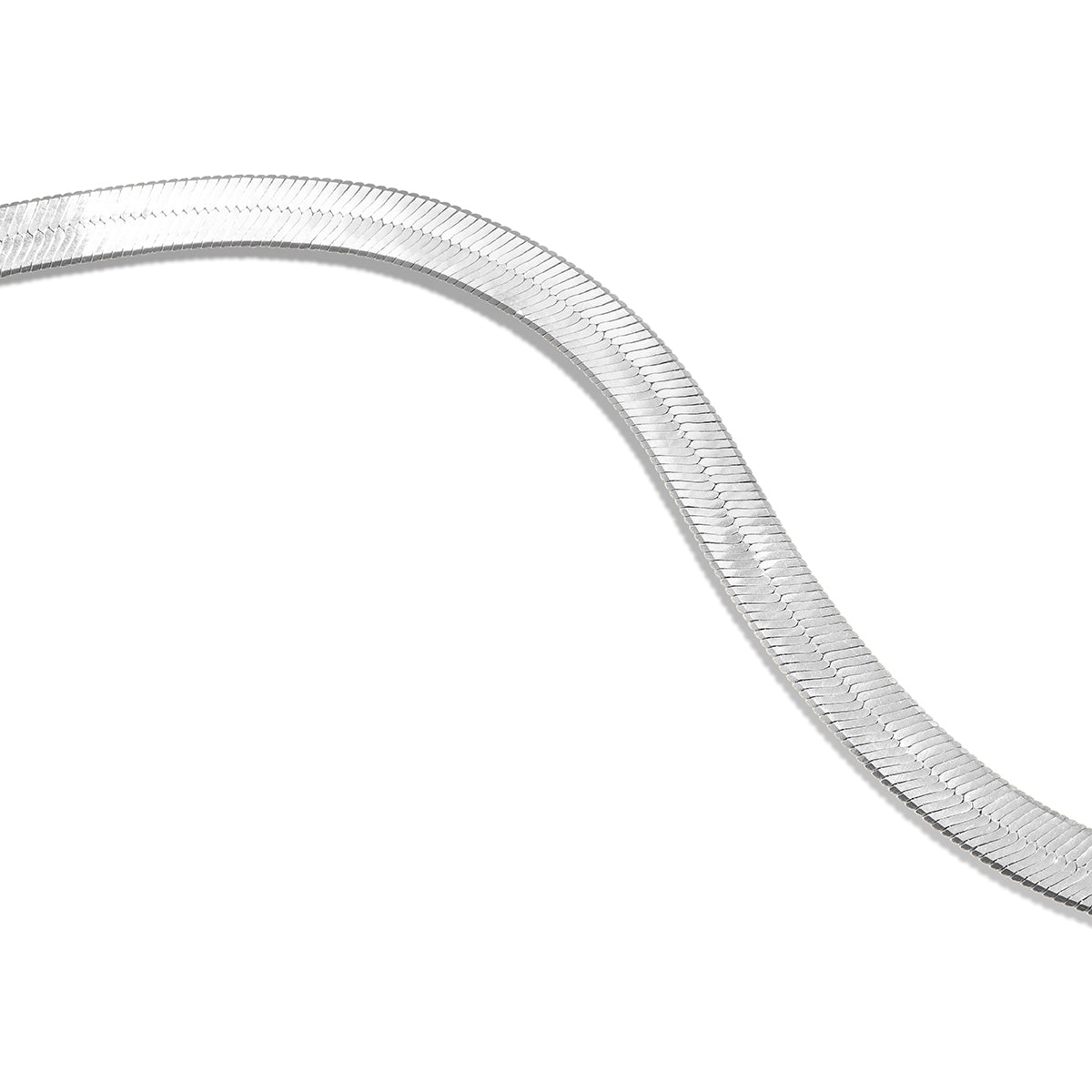 Silver Stella Herringbone Necklace – Effortless Style for Every Day