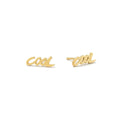 Sleek & Sophisticated Statement – Cool Gold Studs