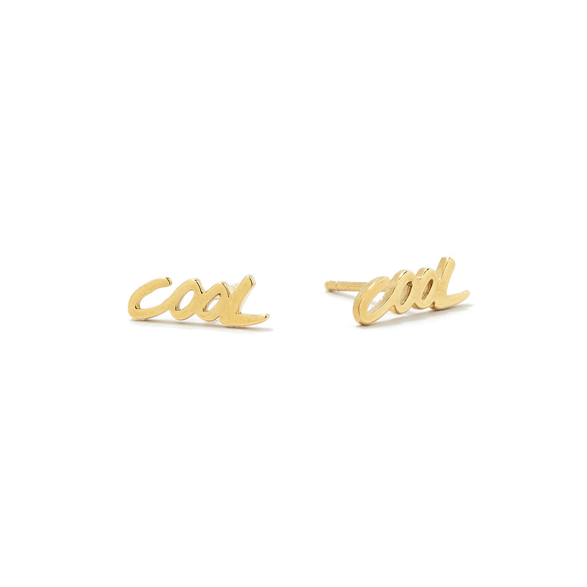 Sleek & Sophisticated Statement – Cool Gold Studs