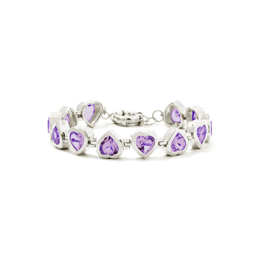 Large Silver Heartthrob Bracelet – Standout Style for Bold Women