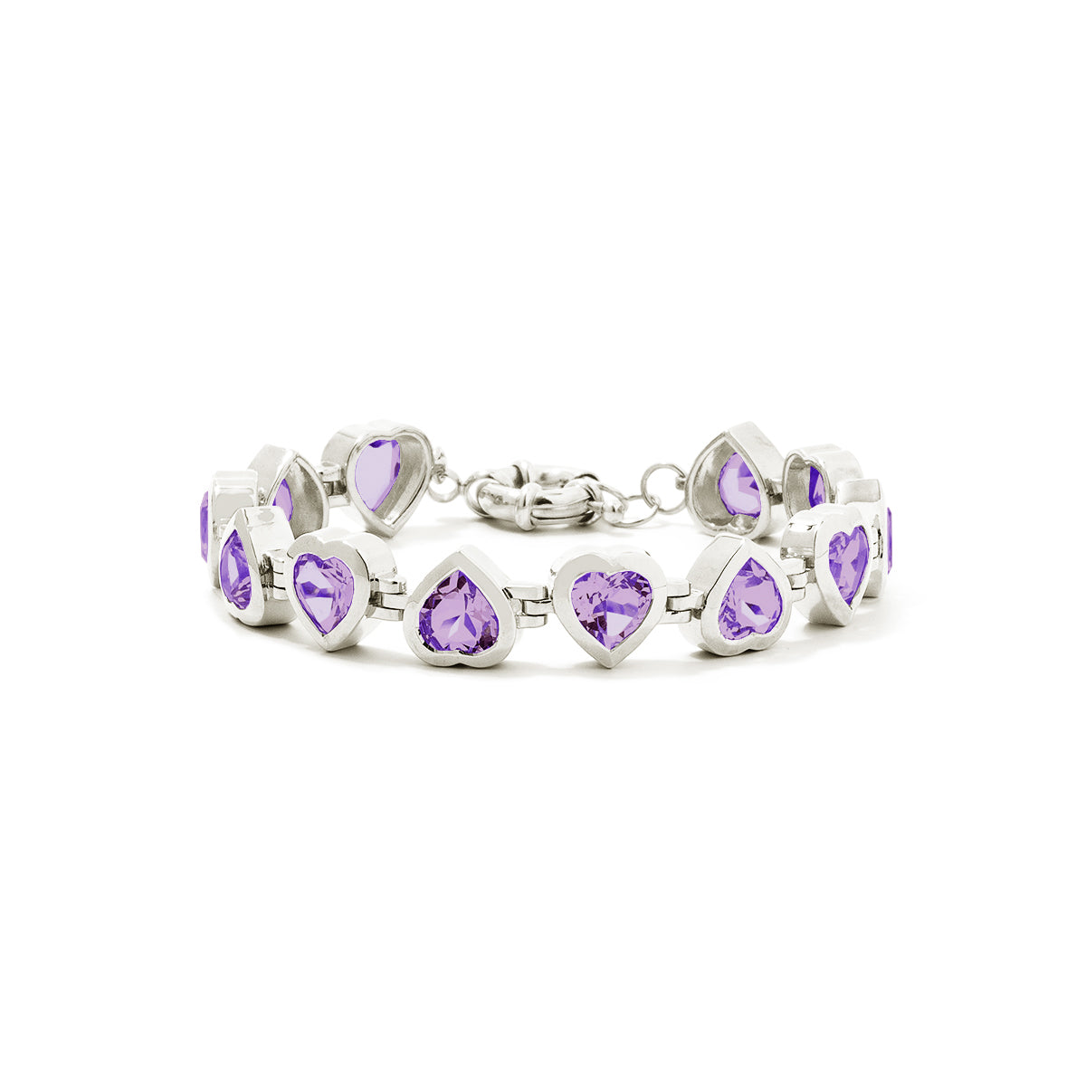 Large Silver Heartthrob Bracelet – Standout Style for Bold Women