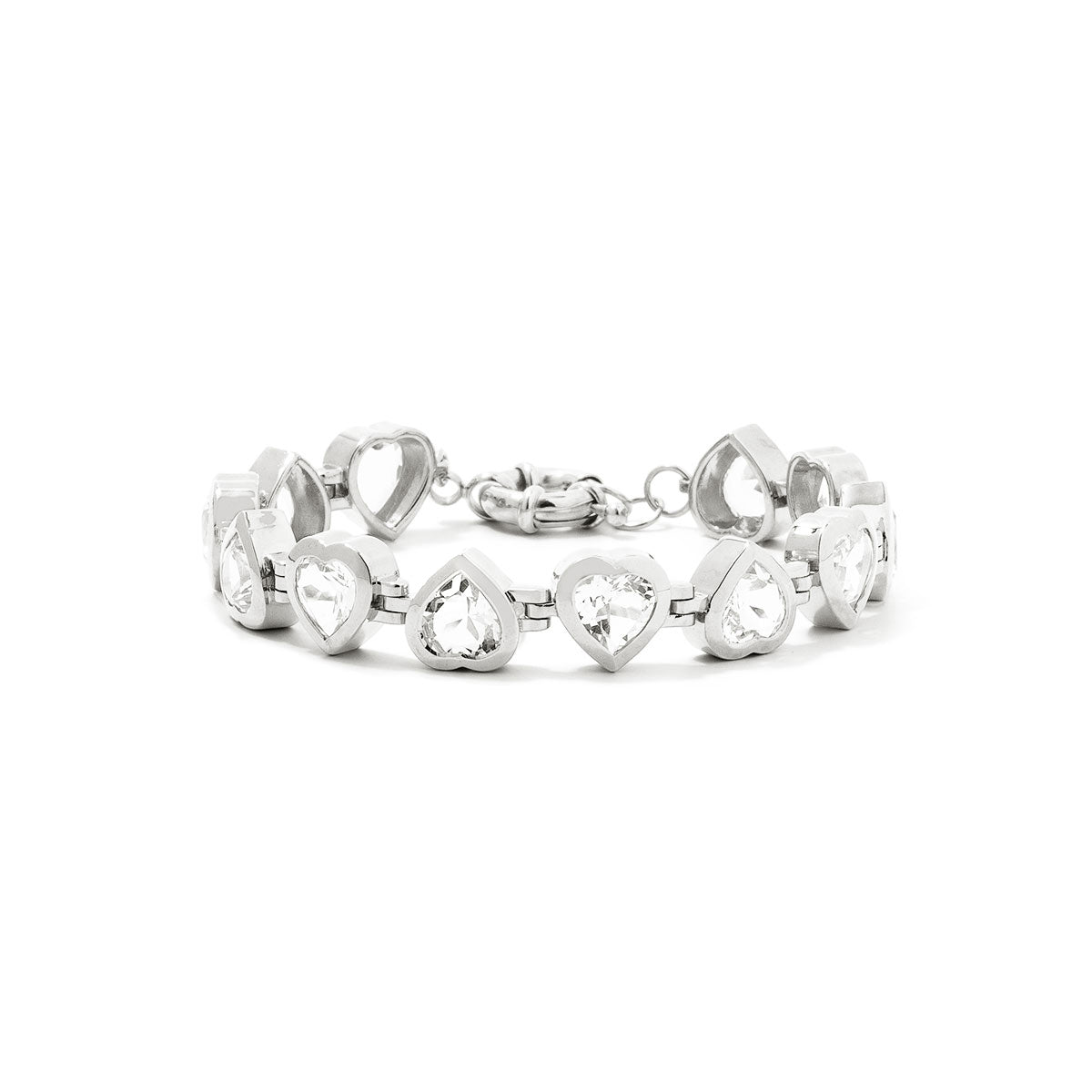 Large Silver Heartthrob Bracelet – Standout Style for Bold Women