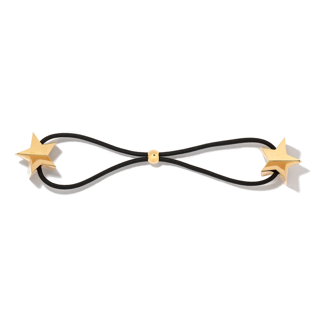 Feminine Charm and Shine – Gold  Star Hair Bauble